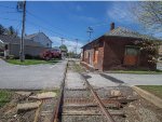 Rolling westbound past the old Hungerford, PA depot.